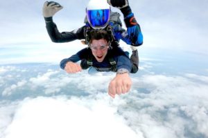 17th May UK Parachuting skydiving f1 driver tandem skydive