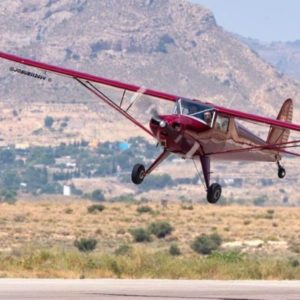 1940 Luscombe 8A Airplane For Sale from Aeromeccanica. Fly by from the front-min