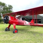 1942 Boeing Stearman for sale by Flightline Aviation in the UK. View from the front-min