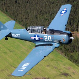 1942 North American SNJ 3 T-6 Texan Harvard Military Aircraft For Sale (OH-NAT) From Europlane Sales Ltd On AvPay aircraft exterior in flight right side