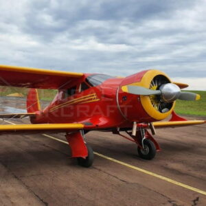 1944 Beech D17S Staggerwing for sale by Global Aircraft. View from the front-min