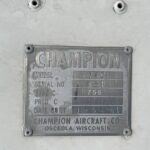 1961 American Champion 7-FC Single Engine Piston For Sale from Aeromeccanica On AvPay reg plaque 1