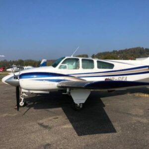 1961 Beechcraft 55 Baron Multi Engine Piston Aircraft For Sale From Aeromeccanica SA On AvPay left side of aircraft