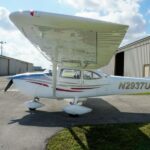 1963 Cessna 172D Skyhawk Single Engine Piston Airplane for sale on AvPay, by Lone Mountain Aircraft. Left wingtip