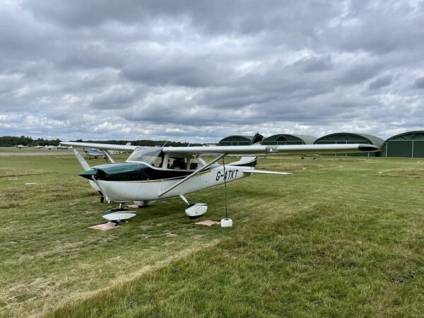 1965 Reims Cessna F172G Single Engine Piston Airplane For Sale on AvPay by UK Aviation Sales. Tied-down