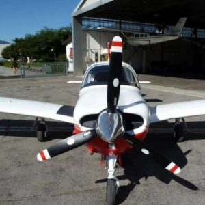 1969 Piper PA-28R-200 Arrow II for sale by Aeromeccanica in Switzerland. Front of aircraft