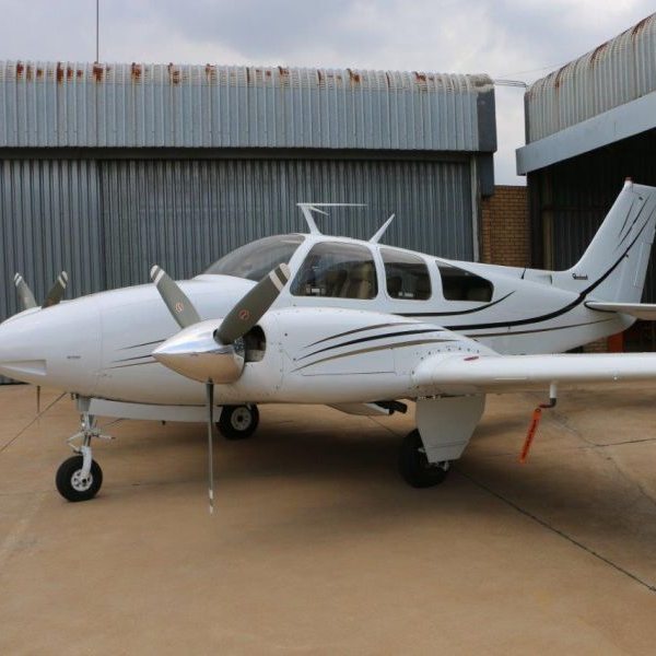 1970 Beechcraft Baron B55 Multi Engine Piston Aircraft For Sale from Aerostratus on AvPay front left of aircraft