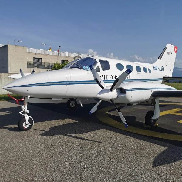 1973 CESSNA 414 Multi Engine Piston For Sale From Aeromeccanica On AvPay front left of aircraft