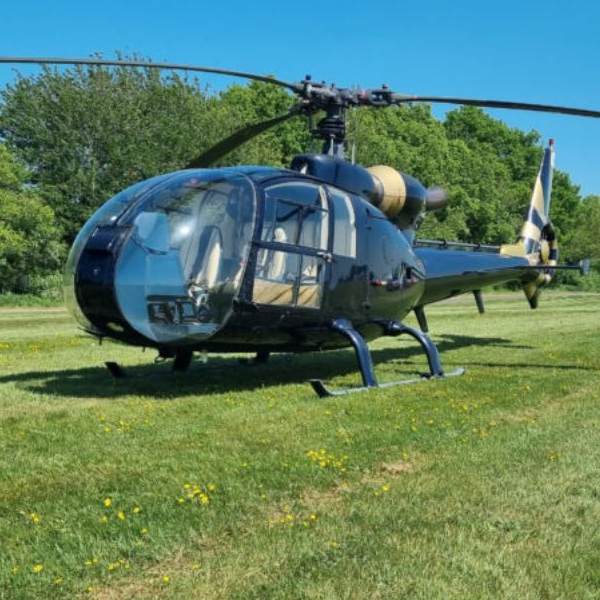 1976 Aerospatiale SA341G Gazelle Turbine Helicopter For Sale By Savback Helicopters front left