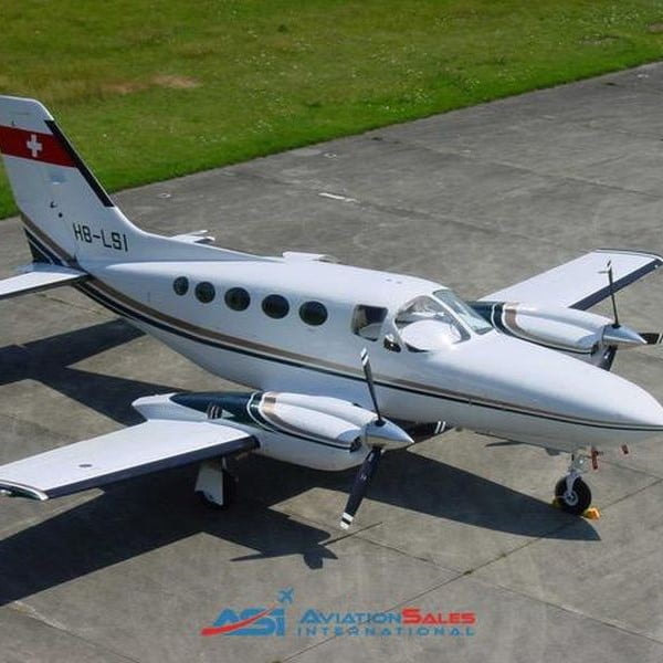 1976 Cessna 421C Golden Eagle Multi Engine Piston Aircraft For Sale view from above