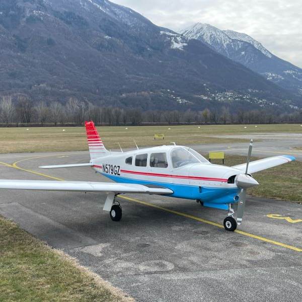 1978 Piper PA28R 201T Single Engine Piston Aircraft For Sale From Aeromeccanica on AvPay front right of aircraft outside