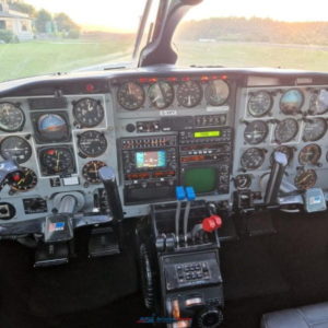 1978 Piper PA31 350 Navajo Chieftain Multi Engine Piston Aircraft For Sale console and instruments
