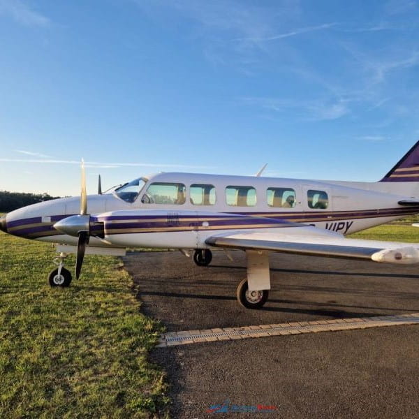 1978 Piper PA31 350 Navajo Chieftain Multi Engine Piston Aircraft For Sale side on left wing