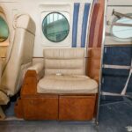 1979 Beechcraft King Air C90 turboprop airplane for sale on AvPay by Jetron. Lavatory