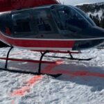 1980 Bell 206B3 Turbine Helicopter For Sale From Savback On AvPay right side of helicopter on snow helipad