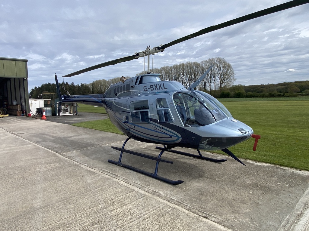 1980 Bell B206BIII Turbine Helicopter For Sale (G-BXKL) From UK Aviation Sales LTD On AvPay aircraft exterior front right