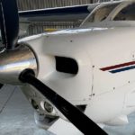 1980 Cessna P210N Single Engine Piston Airplane For Sale in hanger nose propeller