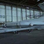 1981 Hawker 700A private jet for sale on AvPay by Aircraft For Africa. Parked in the hangar
