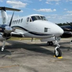1984 BEECHCRAFT KING AIR B200 FOR SALE. NOSE OF AIRCRAFT