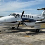 1984 BEECHCRAFT KING AIR B200 FOR SALE. VIEW FROM THE LEFT