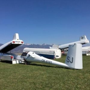 1984 STANDARD CIRRUS GLIDER G86 FOR SALE. Glider de-rigged and ready to be placed into trailer-min (1)