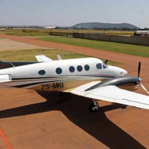 1985 Beechcraft King Air CJ90A Turboprop Aircraft For Sale (ZS-MKI) From Ascend Aviation On AvPay aircraft exterior right side from above