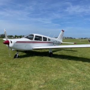 1985 Piper Warrior II for sale by Flightline Aviation. View from the front-min