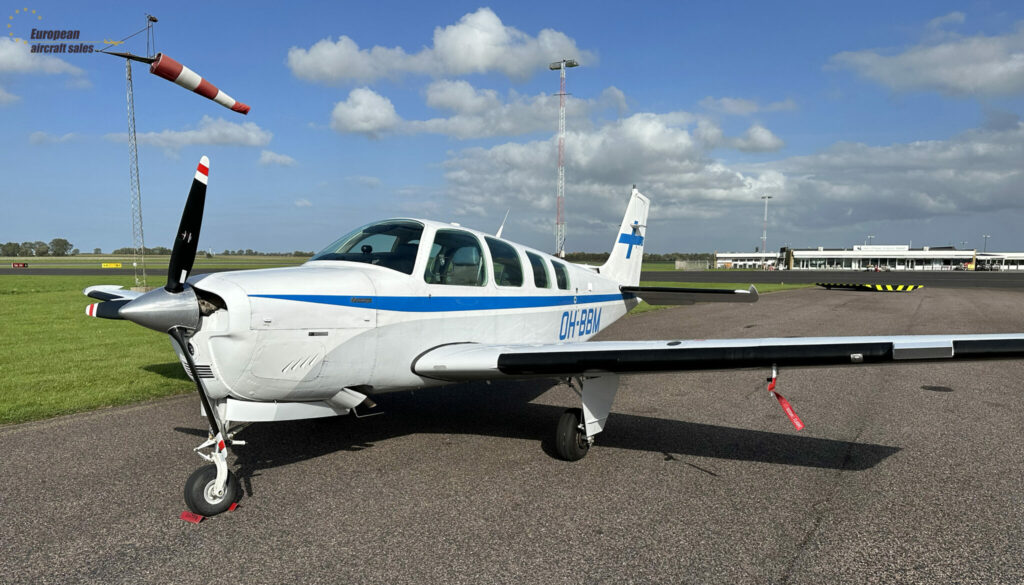 1987 Beechcraft A36 Bonanza (OH-BBM) Single Engine Piston Aircraft For Sale From European Aircraft Sales on AvPay aircraft exterior front left