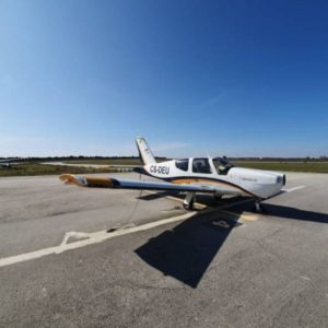 1988 Socata TB-20 Trinidad For Sale by GT Aviation view from the front-min
