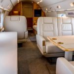 1994 Gulfstream GIV SP Jet Aircraft For Sale By JetAVIVA interior four seats sofa and table