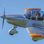 200 Trainer Pro in flight in bright blue sky