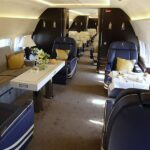 2000 Boeing BBJ Private Jet For Sale From Comlux on AvPay section 2 lounge area