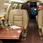 2002 Gulfstream G200 for sale on AvPay by Best Jets Inc. Aircraft interior looking forward, front seating section