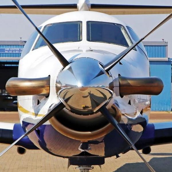 2004 Pilatus PC1245 Turboprop Aircraft For Sale From Ascend Aviation front on nose and propeller