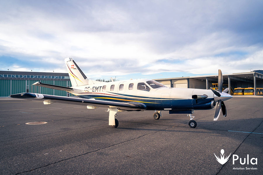 2004 Socata TBM 700C1 Turboprop Aircraft For Sale (OE-EMT) From Pula Aviation Services On AvPay aircraft exterior front right