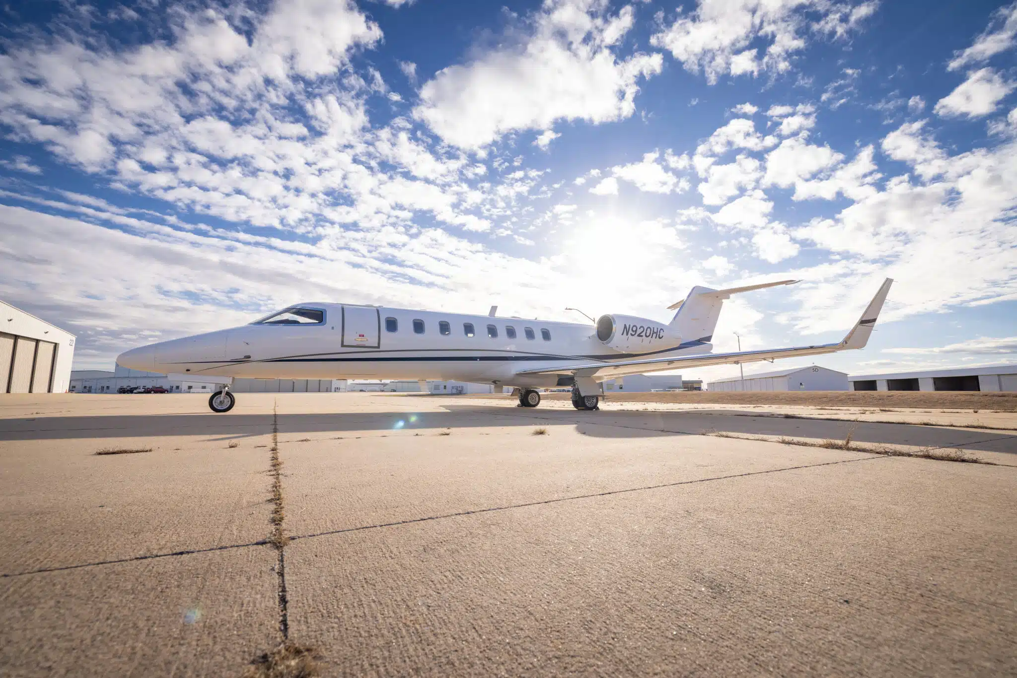 2005 Learjet 45BR (N920HC) Private Jet For Sale From Lone Mountain on AvPay aircraft exterior left side