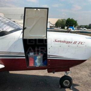 2005 Piper Saratoga for sale by Global Aircraft. Storage compartment-min