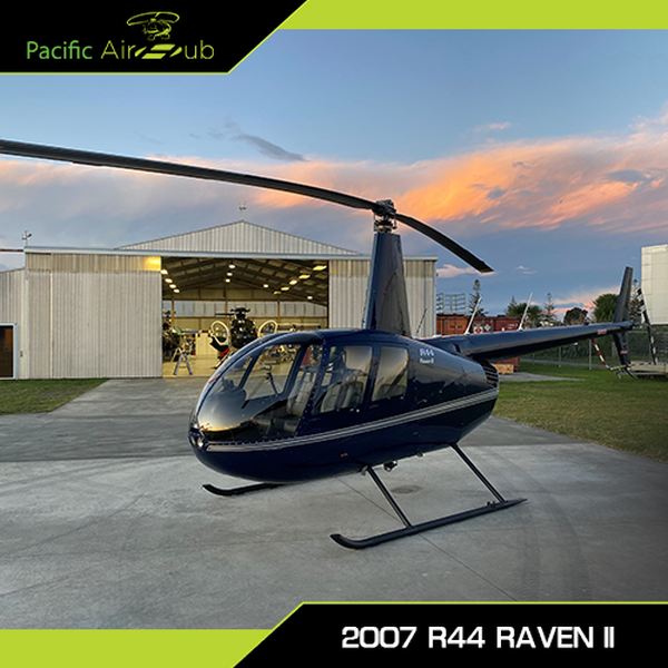 2007 Robinson R44 Raven II Piston Helicopter For Sale From Pacific AirHub On AvPay front left of helicopter