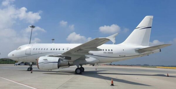 2008 Airbus ACJ318 Private Jet For Sale (T7-777) From Comlux On AvPay aircraft exterior left side
