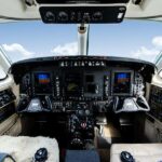 2008 Beechcraft King Air C90GTi Turboprop Airplane For Sale on AvPay by jetAVIVA. Flight deck