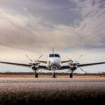 2008 Beechcraft King Air C90GTi Turboprop Airplane For Sale on AvPay by jetAVIVA. Nose of aircraft