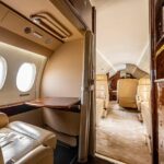 2008 Dassault Falcon 7X for sale on AvPay, by Jetron. Foward interior