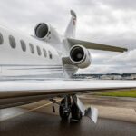 2008 Dassault Falcon 7X for sale on AvPay, by Jetron. Left fuselage