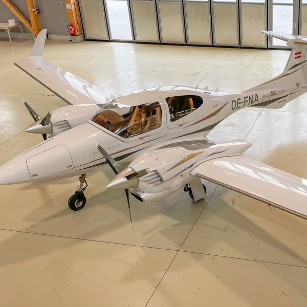 2008 Diamond Twin Star DA42 Multi Engine Piston Aircraft For Sale From Airborne Technologies On AvPay looking down on aircraft