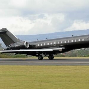2009 Bombardier Global 5000 Private Jet For Sale From Southern Cross Aviation On AvPay aircraft exterior front right at take off