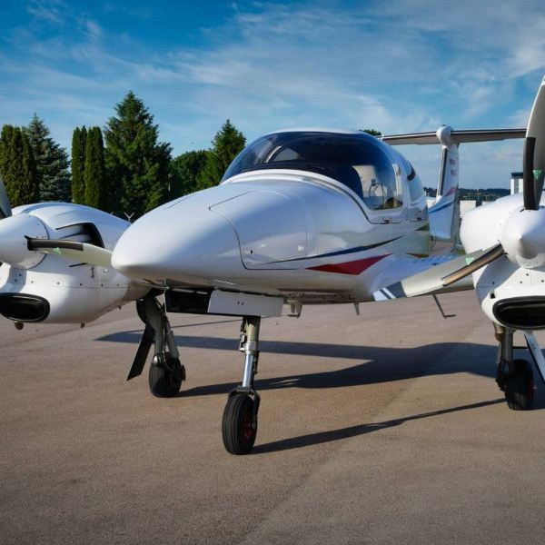 2009 Diamond DA42 Twin Star NG Multi Engine Aircraft For Sale From Vienna Jets On AvPay front left of aircraft