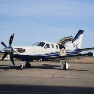 2010 Daher TBM 850 Turboprop Aircraft For Sale side on left wing doors open