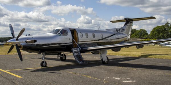 2011 Pilatus PC12 NG (G-KARE) Turboprop Aircraft For Sale From MaceAero on AvPay aircraft exterior front left stairs down