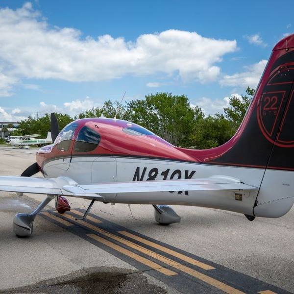 2012 Cirrus SR22T GTS G3 FIKI Single Engine Piston Aircraft For Sale from CK Aviation on AvPay left rear