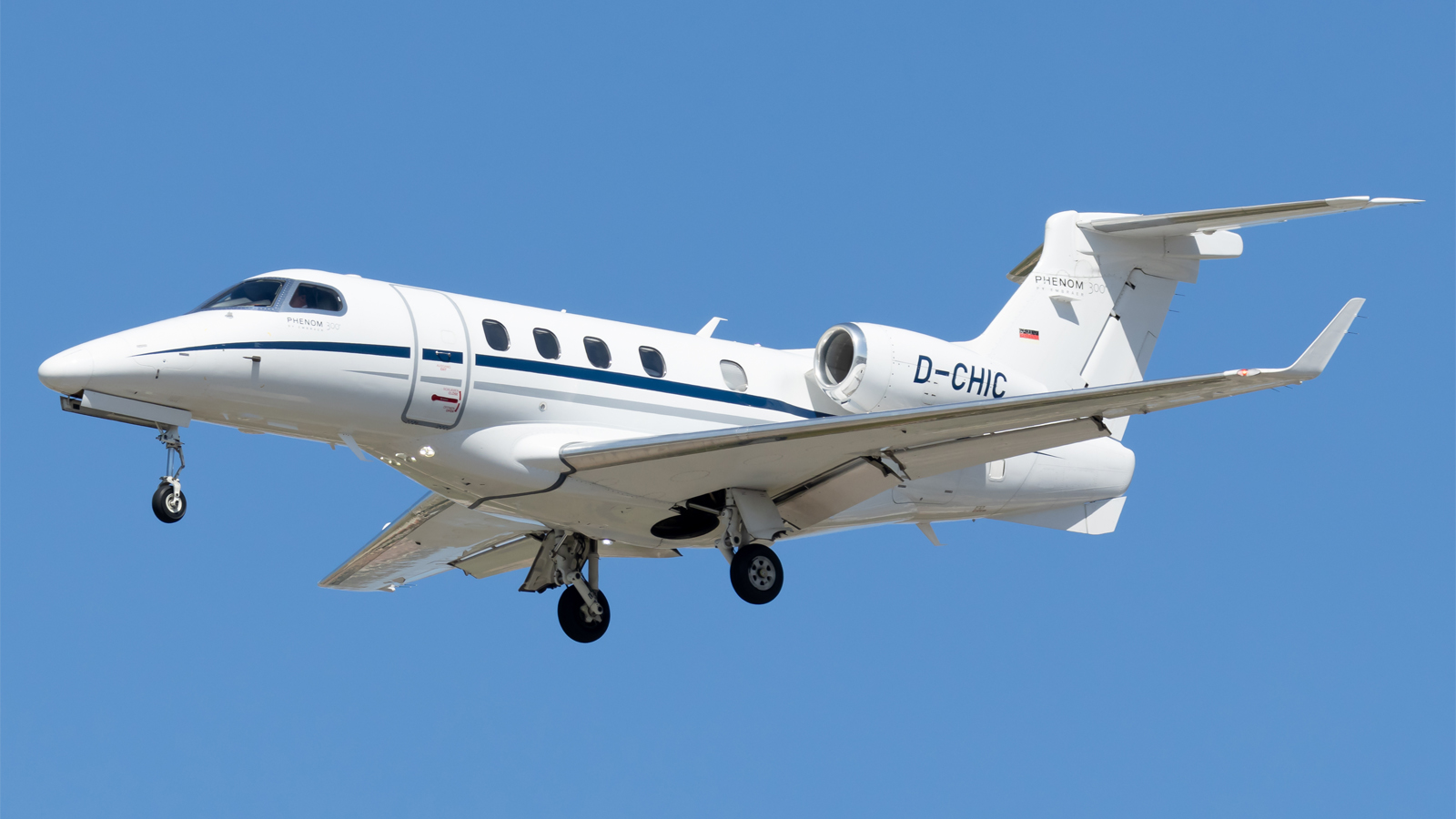 2012 Embraer Phenom 300 Private Jet For Sale From BAS On AvPay aircraft exterior in flight
